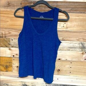 J Crew Size Small Heather Blue Vintage Cotton Super Soft And Stretchy Tank Top